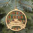 5 x Hyturtle Christmas Just One More Chapter Suncatcher Ornament Tree Decorations, Gifts for Reading Lovers Bookworm Librarian (Bookomc)
