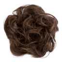 CAISHA Messy Scrunchie Bun Voluminous Wavy Hairpiece Heat-resistant Synthetic Fibres Brown Mix G26A L