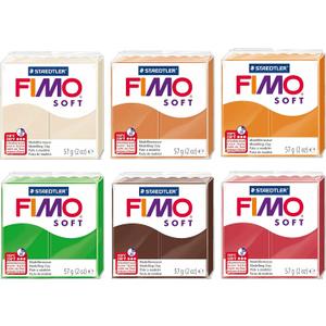 Staedtler FIMO Soft Polymer Oven Modelling Clay - Autumn Tones - Set of 6