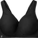 Glamorise Full Figure Plus Size MagicLift Seamless Sports Bra Wirefree #1006 (Black, M)