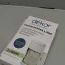 Diaper Dekor Cloth Diaper Liner | 2 Count | Gray | Perfect for Cloth Diapers | Just Step  Drop  Done | Quick & Easy to Replace | Fits the Diaper Dekor Plus Hands-Free Diaper Pail | Machine Washable