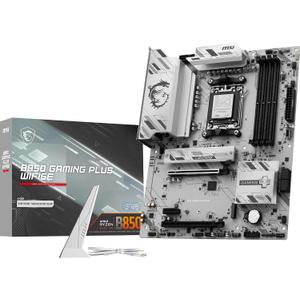 MSI B850 Gaming Plus WIFI6E Motherboard, ATX - Supports AMD Ryzen 9000/8000 / 7000 Processors, AM5 - DDR5 Memory Boost 8200+ MT/s (OC), PCIe 4.0 x16, M.2 Gen5, Wi-Fi 6E, 2.5G LAN