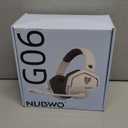 NUBWO Wireless Gaming Headset with Mic for Ps5 Ps4 PC, Zero Interference, 100-Hour Battery All-Day Play, 23ms Sync for Fortnite & Call of Duty/FPS Gamers, Triple Mode All Devices Compatible - White