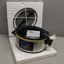 Hamilton Beach Portable 6 Quart Set & Forget Digital Programmable Slow Cooker with Lid Lock, Temperature Probe, Dishwasher Safe Crock & Lid, Stainless Steel (33969A)