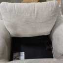 Signature Design by Ashley Soletren Contemporary Chenille Chair and a Half, Off-White