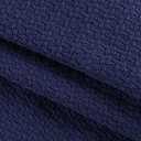Elvana Home 100% Cotton Bed Blanket, Breathable Bed Blanket Twin Size, Cotton Thermal Blankets Twin, Perfect for Layering Any Bed for All Season, Navy Blue (Twin (60"x90"))