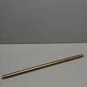 Ivilon Drapery Window Curtain Rod - End Cap Style Design 1 Inch Pole. 28 to 48 Inch Color Warm Gold