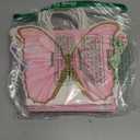 MotiMind 24 Pcs Butterfly Party Favor Bags with Handles Pink Purple Butterfly with Flower Goodies Gift Paper Treat Candy Bags for Birthday Party Bridal Showers Supplies