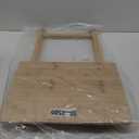 Folding TV Tray Table, Indoor Single Tables for Small Space, Stable Solid Wood Construction Space Saving, 19"" L x W 15"" W x 26"" H (Natural), RT408