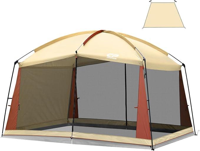 CAMPROS CP Screen House Tent 12 x 10 Ft Screened Mesh Net Wall Canopy
Shelter Gazebos for Patios Outdoor Camping Activities