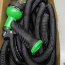 Flexi Hose Expandable Garden Hose with 8 Function Nozzle, 50FT - Lightweight Retractable Garden Hose, Water Hose - No-Kink Flexibility, 3/4 Inch Solid Brass Fittings and Double Latex Core