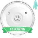 10.5" Universal Microwave Plate Replacement Glass Turntable| Fits LG, GE, Panasonic, Frigidaire, Farberware & More