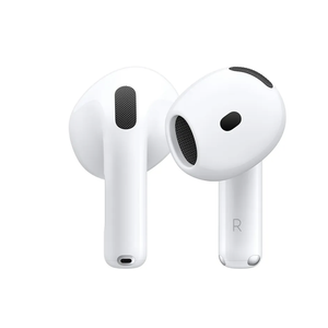 Apple AirPods 4 Wireless Earbuds, Bluetooth Headphones, Personalized Spatial Audio, Sweat and Water Resistant, USB-C Charging Case, H2 Chip, Up to 30 Hours of Battery Life, Effortless Setup for iPhone