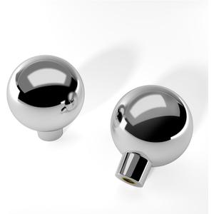 Banqin 30 Pack Drawer knobs Chrome Cabinet Knobs Closet Door Knob Polished Nickel Kitchen Knob for Cabinets Large Round Ball Hardware Single Hole