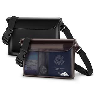 HEETA Waterproof Fanny Pack, Waterproof Pouch Dry Bag 1 Pack for Phone Passport Purse, Adjustable Waist Strap for Swimming Kayaking Boating Paddle Board Accessories Cruise Beach Camping Essentials