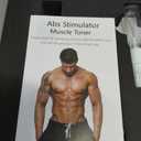 FDA Cleared, Abs Stimulator Muscle Toner - Abdominal Training Fitness Belt Portable Sport Exercise Workout Equipment (Black White)