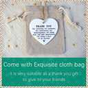 2 x Acrylic Heart Hanging Ornament - 2.4 x 2.2 Inch | Birthday Christmas Holiday Thank You Gifts for Women Friends Family Coworker Classmate (Thank You Being a Part of My Journey)