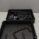 3 Tier Rolling Utility Cart with Drawer, REBECAT Utility Cart Made of Multifunctional Storage Organizer Tool for Kitchen, Bathroom, Living Room, Office(Black)