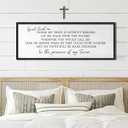 Spirit Lead Me Wall Art Decor 24×10 Inch Christian Scripture Office Inspirational Lyrics Ready to Hang Wooden Framed Sign (Black)