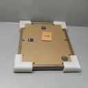 VCK 12x16 Picture Frame 2 Pack, Natural Wood Grain Brown Walnut & HD Glass, Display 8x12 Poster with Mat or 12x16 without Mat, Wall Hanging