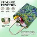 3 x Car Trash Can, Cute Car Trash Bag, Hanging Car Organizer and Storage Bag, Trash Bin for Car Accessories, Vehicle, Travelling, Camping Watercolor Tropical Leafy Pattern