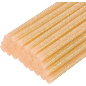 uxcell 30pcs Full Size Hot Glue Gun Sticks 8-inch x 0.43-inch High Sticky Large Hot Glue Sticks for Glue Gun, Glitter Orange
