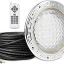 SH101100 10 Inch Pool Lights for Inground Pool, AC 12V Led Pool Lights with 50 Foot Cord for 10 inch Wet Niche, Underwater Swimming Pool Light for Pools Only for 10 inch Wet Niche (12V100FT)