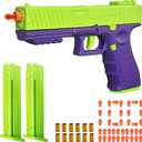 Automatic Shell Ejecting Toy Gun Pistol, Soft Bullet Toy Gun for Boys, Education Model Realistic Toy Pistol Shooting Game Toys Gifts Birthday for Boys Girls Adults
