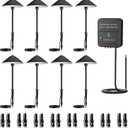 Low Voltage Pathway Lights 5W LED Landscape Lights Low Voltage 2700K 12-24V Landscape Lighting Cast-Aluminum Waterproof Landscape Path Lights for Yard Garden Pathway Walkway,8 Pack