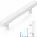 15 Pack | White Cabinet Handles, German Krupp Stainless Steel Pulls, CNC Precision 0.01mm, Easy DIY Upgrade for Kitchen Cabinets, Stays New for 10 Years, 5 Inch Length, 3 Inch Hole Center