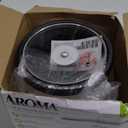 AROMA Rice Cooker, 3-Cup (Uncooked) / 6-Cup (Cooked), Small Rice Cooker, Oatmeal Cooker, Soup Maker, Auto Keep Warm, 1.5 Qt, White, ARC-393NG