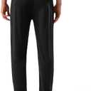 MSGD 5 Pack Men's Sweatpants with Zipper Pockets Stretch Lightweight Athletic Track Activewear Pants for Men Joggers (L)