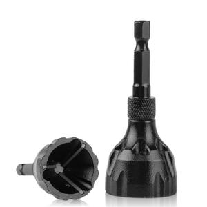 Luckyway 3/16"-1" Deburring External Chamfer Tool, Tungsten Carbide Blade, Deburring Drill Bit, Remove Burr Tools, Repairing Damaged Metal Steel Screws, Bolts and Fasteners