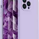 FireNova Designed for iPhone 13 Pro Max Case, Silicone [Camera Protection] Phone Case, Soft Anti-Scratch Microfiber Lining Inside, 6.7 inch, Clove Purple