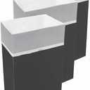 Clean Cubes 30 Gallon Disposable Pop-Up Trash Cans (3-Pack) with Fitted Bags Foldable Garbage & Recycling Bins for Parties, Events & Kitchen (Black, 30" H x 14" W x 17" D)