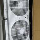 Comfort Zone Twin Window Fan with Reversible Airflow Control, 9 inch, Auto-Locking Expanders, 2 Speed Fan, Dual Fan, Exhaust, Airflow 9.84 ft/sec, Ideal for Home, Kitchen, Bedroom & Office, CZ319WT (White)