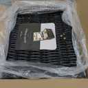 PICNIC TIME Classic Picnic Basket for 2, Romantic English-Style Wooden Wicker Basket with Deluxe Service for 2, Fully-lined Interior, Leatherette Lid-locking Buckle, and Carry Handle, (Black Willow)