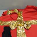 Christmas Gift Costume for Women Adult Funny Outfit with Headband Merry Christmas Card Set for Christmas Cosplay Dress Up Party