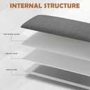 IFNOW Upholstered Wall Mounted Headboard, 3D Soundproof Wall Panels Peel and Stick Headboard for Queen Size, Home Decor, Reusable and Removable Tufted Bed Headboards in Dark Grey(9 Panels, 10" x 24")