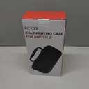 KCKTR Nintendo Switch 2 Carrying Case (2025), Hard Shell Protective Travel Portable Pouch Holds 24 game cartridges, with Game Card Slots & Inner Pocket for Accessories, Black