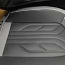 Coverado Seat Covers, Car Seat Covers Front Seats, Leather Seat Covers for Cars, Automotive Seat Covers Car Seat Protector Car Seat Cushion Universal Fit for Most Sedans SUV Pick-up Truck(Gray&Black)