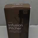 Cold Brew Coffee Maker - Large Glass Infusion Pitcher 1.6 Quarts 52oz - Iced Coffee & Iced Tea Pitcher with Stainless Steel Lid & Fruit Infusion Tube - Perfect for Home or Office