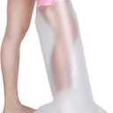 Waterproof Cast Covers for Shower Leg, Knee Surgery Recovery Equipment, Cast Protector for Showering Leg Adult Wounds, Cast Cover Leg Adult After Surgery, Shower Boot Cover Waterproof Foot, Reusable