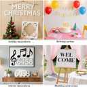 MECCANIXITY 42pcs 10 Inch Letter Stencils Alphabet Number Stencil Reusable Plastic Symbol Stencil Interlocking for DIY Art Painting Wall Chalkboard Wood Signs, White