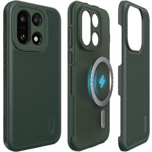 TUDIA MergeGrip [Magsafe Compatible] for OnePlus 15 5G Case (2025) - [Military Grade Drop Tested] Dual Layer Shockproof Slim Rugged Heavy Duty Tough Protective Phone Case Cover - Pine Green