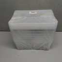 WYT Clear Storage Latch Bins, 6-Pack Storage Organizer Box with Handle and Lids, 5-Litre
