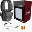 Fanke Electronic Ear Protection for Gun Range Dynamic Sound Monitoring Slim Foldable Active Headphones NRR 22dB