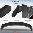 cciyu Black ABS Rear Spoiler Wing Accessories for 2013 2014 2015 for Honda Civic Stylish Trunk Spoiler Wing