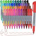 Permanent Markers, Ultra Fine Point Markers Set,48 Assorted Colors Work on Wood, Plastic, Paper, Metal, Stone, Glass for the ArtistKidsAdult, 48 Count
