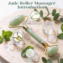 BAIMEI IcyMe Jade Roller & Gua Sha Set Face Roller and Gua Sha Facial Tools for Skin Care Routine and Puffiness, Self Care Gift for Men Women - Light Green